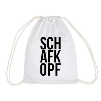 Sheep's Head Sheep's Heads Sheep's Head Gift - Drawstring Bag - white - Front