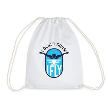 je ne nage pas - Sac de sport léger - blanc - Devant