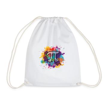 pi - Drawstring Bag - white - Front