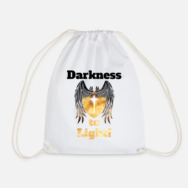 Darkness to Light! - Turnbeutel - Weiß