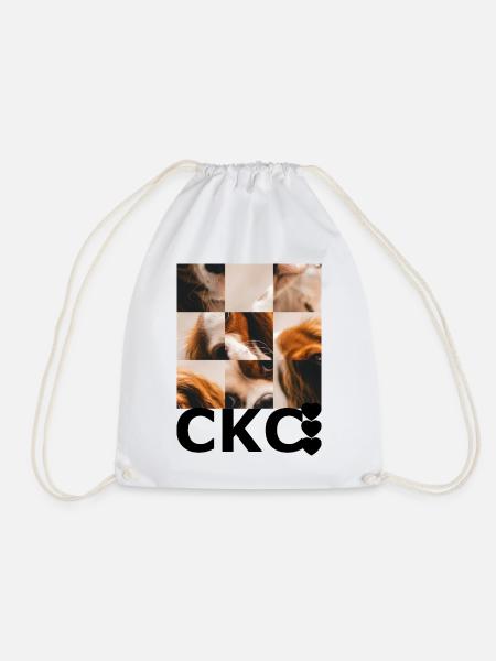 Cavalier King Charles - Drawstring Bag - white