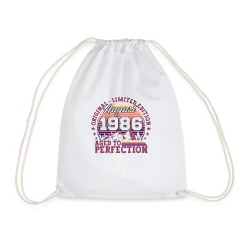 Original Août 1986 36th Birthday Fun Gift - Sac de sport léger - blanc - Devant