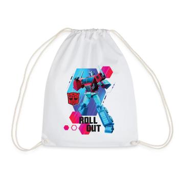 Transformers Earth Spark Autobot Optimus Prime - Drawstring Bag - white - Front