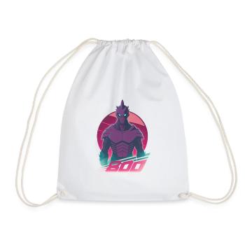 Neon Knight - Drawstring Bag - white - Front