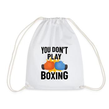 Boxkämpfer, Boxsport, Boxen Geschenkidee - Turnbeutel - Weiß - Vorne