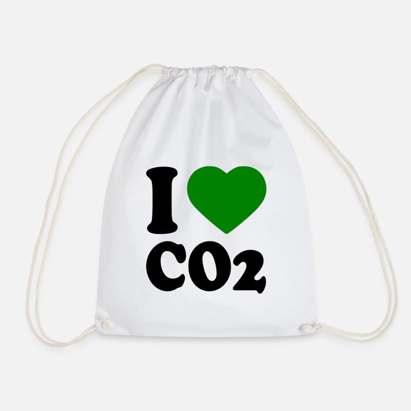 I love co2 - Sac de sport léger - blanc