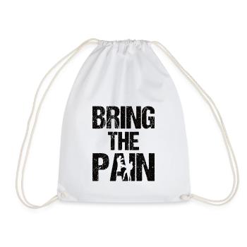 BRING THE PAIN - Boxe, Fightwear Idée cadeau - Sac de sport léger - blanc - Devant