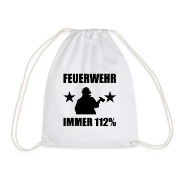 Feuerwehr - Turnbeutel - Weiß - Vorne