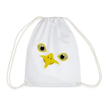 Gull - Drawstring Bag - white - Front