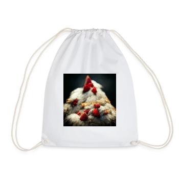 Abstract Chicken Fantasy II - Drawstring Bag - white - Front
