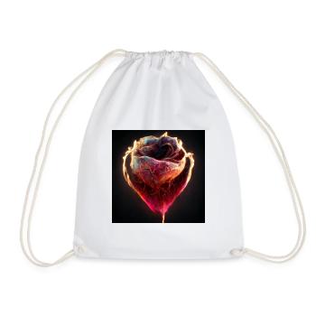 Herz Love Abstract Collection 2 - Turnbeutel - Weiß - Vorne