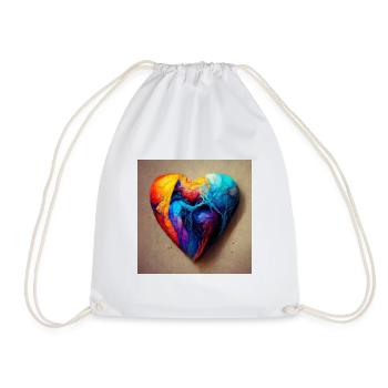 Herz Love Abstract Collection 10 - Turnbeutel - Weiß - Vorne