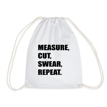 mesure coupe jurer - Sac de sport léger - blanc - Devant