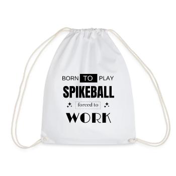 Geschenk Humor Spikeball Strand lustiger Urlaub - Turnbeutel - Weiß - Vorne