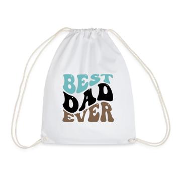 MEILLEUR CADEAU DE CHEMISE À MOTIF PAPA DE TOUS LES TEMPS - Sac de sport léger - blanc - Devant