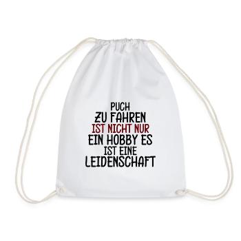 Puch fahren aus Leidenschaft Opa Geburtstag - Turnbeutel - Weiß - Vorne