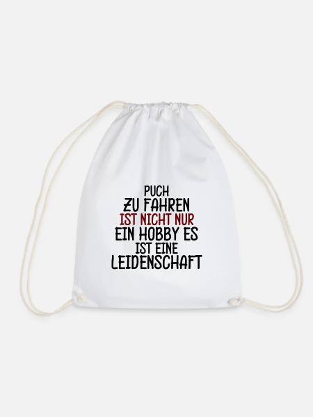 Puch fahren aus Leidenschaft Opa Geburtstag - Turnbeutel - Weiß