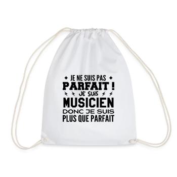 Un Musicien plus que parfaite, métier de rêve - Sac de sport léger - blanc - Devant
