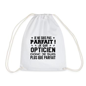 Un Opticien plus que parfaite, métier de rêve - Sac de sport léger - blanc - Devant
