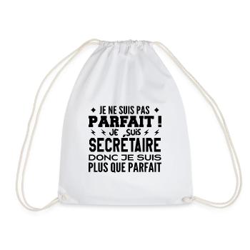 Un Secrétaire plus que parfaite, métier de rêve - Sac de sport léger - blanc - Devant