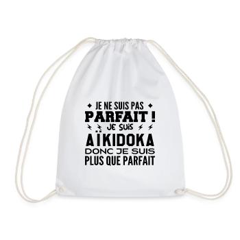 Un Aïkidoka plus que parfaite, métier de rêve - Sac de sport léger - blanc - Devant