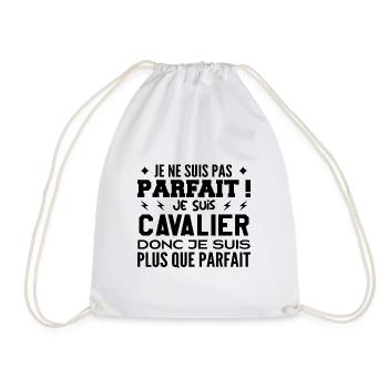 Un Cavalier plus que parfaite, métier de rêve - Sac de sport léger - blanc - Devant