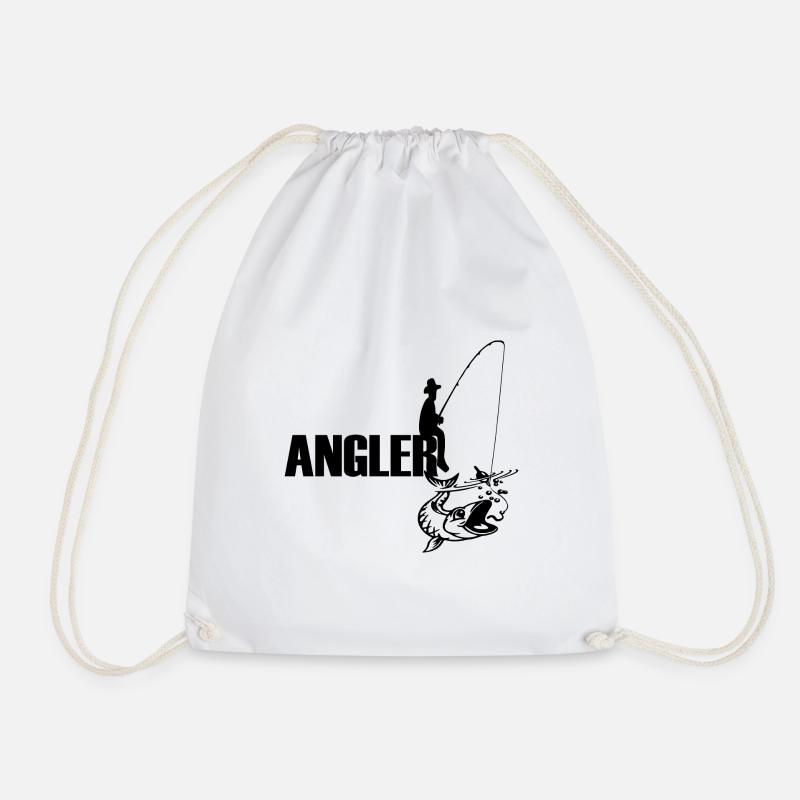 Angeln - Turnbeutel - Weiß