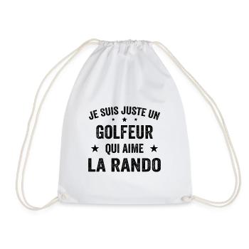 Fier d’être Golfeur et Passionné de Randonnée - Sac de sport léger - blanc - Devant