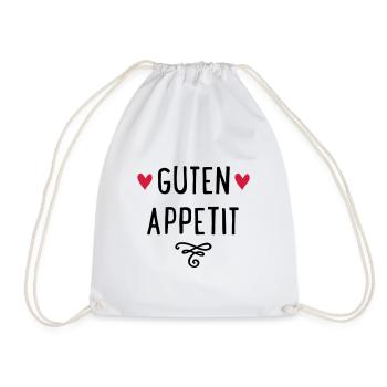 GUTEN APPETIT - Turnbeutel - Weiß - Vorne