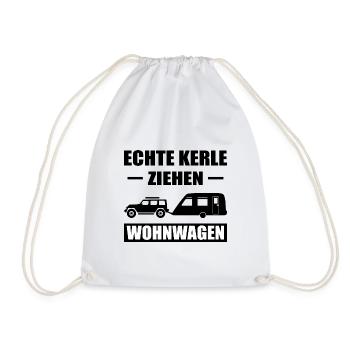 Camping - Turnbeutel - Weiß - Vorne
