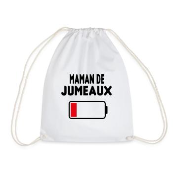 Maman de jumeaux - Sac de sport léger - blanc - Devant