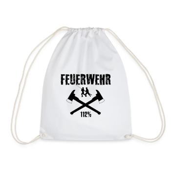 Feuerwehr - Turnbeutel - Weiß - Vorne