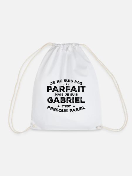 Gabriel Ein Vorname, eine Haltung Gabriel Humor - Turnbeutel - Weiß