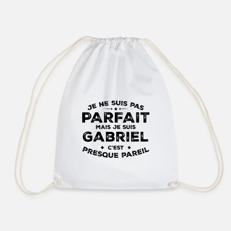 Gabriel Ein Vorname, eine Haltung Gabriel Humor - Turnbeutel - Weiß