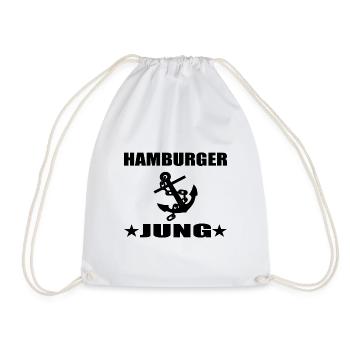 Hamburg - Turnbeutel - Weiß - Vorne