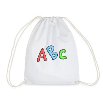 ABC Einschulung Schulanfang Erste klasse kinder - Turnbeutel - Weiß - Vorne