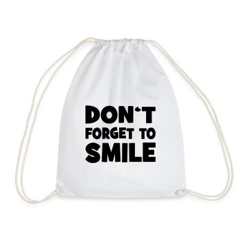 Sourire - Sac de sport léger - blanc - Devant