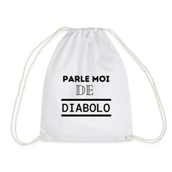 Cadeau humour diabolo cirque passion drôle - Sac de sport léger - blanc - Devant