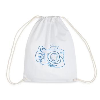 Je suis Photographe Appareil Photo Selfie Objectif Cadeau - Sac de sport léger - blanc - Devant