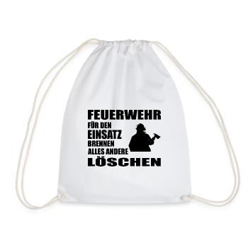 Feuerwehr - Turnbeutel - Weiß - Vorne