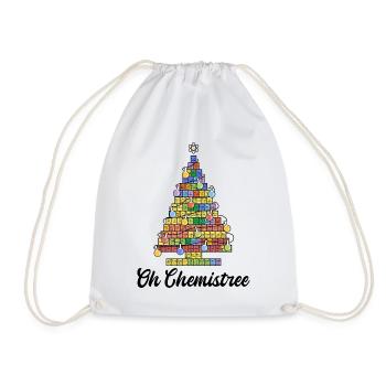 Oh Chemistree - arbre de Noël coloré des éléments - Sac de sport léger - blanc - Devant