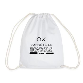Cadeau humour diabolo cirque passion drôle - Sac de sport léger - blanc - Devant