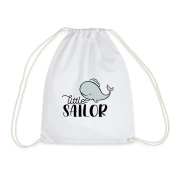 PETIT MARIN BALEINE MARINS BALEINES CAPITAINE MOTIF - Sac de sport léger - blanc - Devant