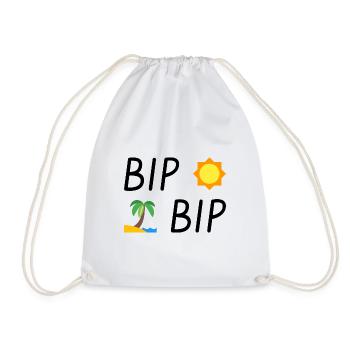 Les Bronzés ☀️ BIP BIP - Vacances - Soleil - Culte - Sac de sport léger - blanc - Devant