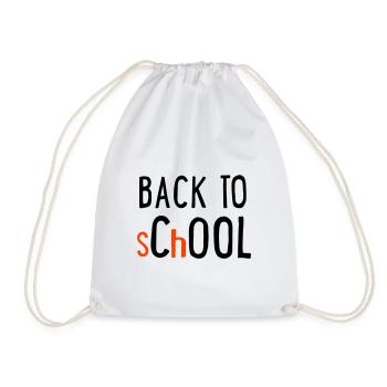 back to school - Sac de sport léger - blanc - Devant