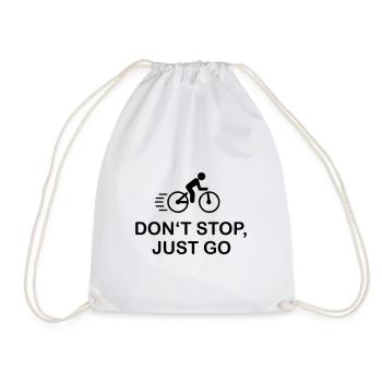 Bicycle - Drawstring Bag - white - Front