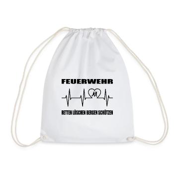 Feuerwehr - Turnbeutel - Weiß - Vorne