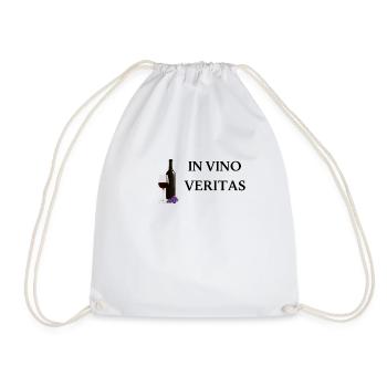 In Vino Veritas Weinliebhaber Wein Spruch Rotwein - Turnbeutel - Weiß - Vorne