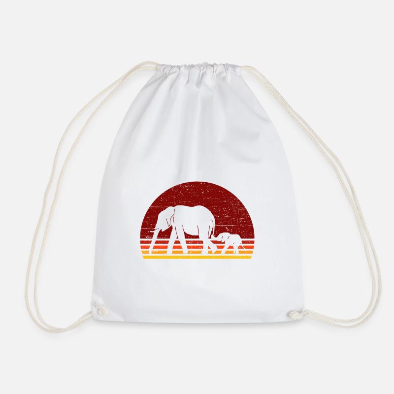 Elefant - Turnbeutel - Weiß