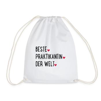 praktikantin - Turnbeutel - Weiß - Vorne